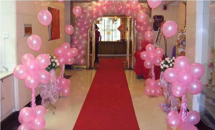 Décoration de salle de mariage, lumière, décoration ballons